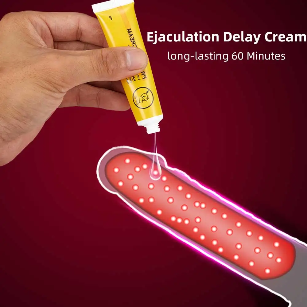 Male Sex Delay Spray Men Time Delay Cream 60 Minutes Long Prevent Premature Ejaculation Penis Enlargement Long Erection Gel 15g