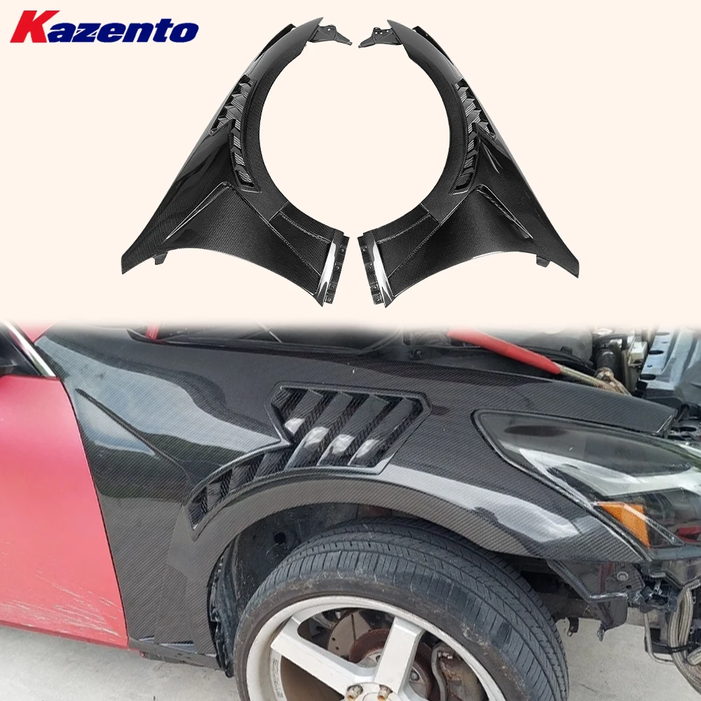 

For Infiniti G37 4 Door Sedan 08-13 Carbon Fiber V3 Style Vented Front Fender