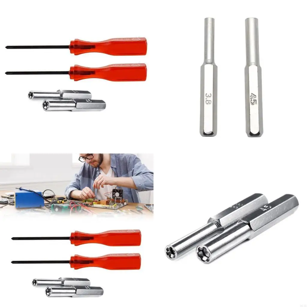 

964E 3.8mm/4.5mm/2.0mm +/2.5mm Y Screwdriver Tool for Retro Game System Maintenance