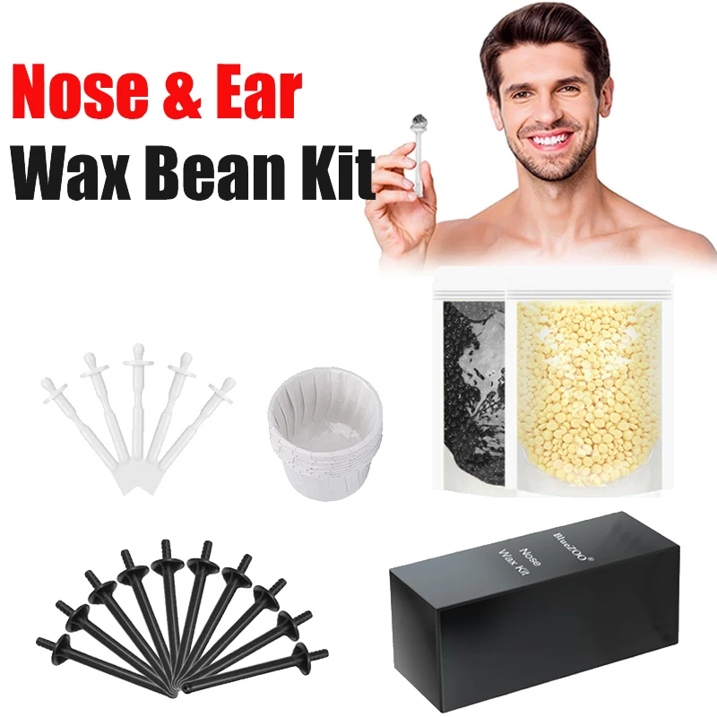 Kit de Cera Depilatoria Nasal de 1/3/5 Piezas, Portátil, Sin Papel, Indoloro, para Hombres y Mujeres