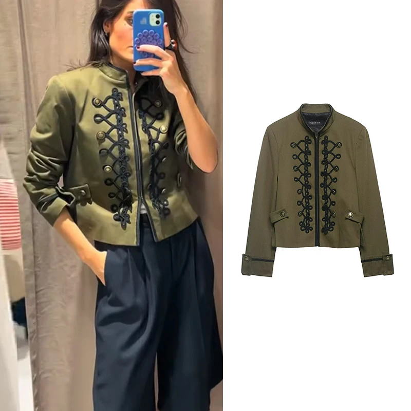 Vestes et Manteaux Printemps Femme 2026 Nouvelle Mode Rétro Élégante Slim Blazers Chic Jeunesse Voya