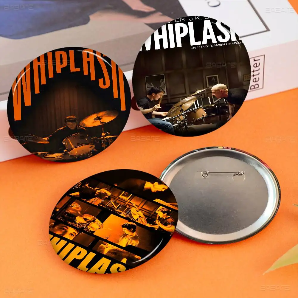 

Movie Whiplash Drummer Jazz Music Film Anime Brooches Cute Cartoon Badge Jacket Jeans Lapel Pin Gift Accessorie