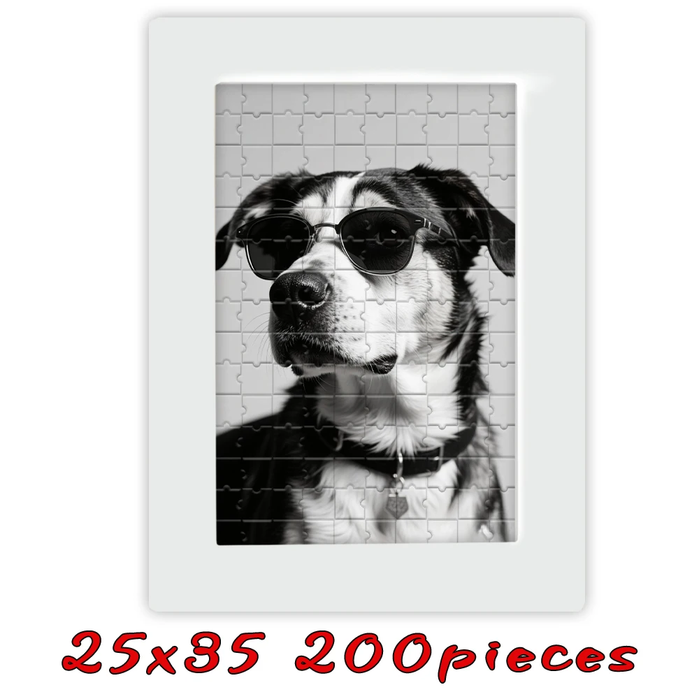 Op maat gemaakte houten puzzels, houten lijsten in meerdere kleuren en maten, op maat gemaakte afstudeerfoto-puzzels als creatieve cadeaus