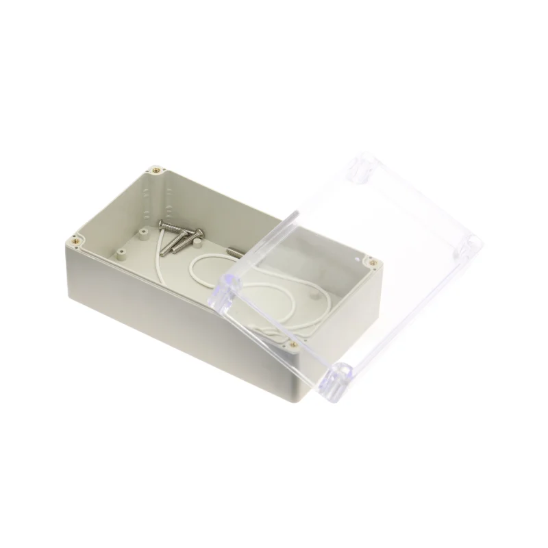 1pcs 158x90x60mm Plastic case Security power supply case Transparent instrument case Outdoor wiring waterproof box