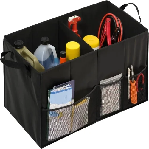 Imagen 2 del producto Caja de almacenamiento plegable de gran capacidad para coche, estuche de carga para maletero, soporte para herramientas de reparación, organizador automático, accesorios automotrices universales