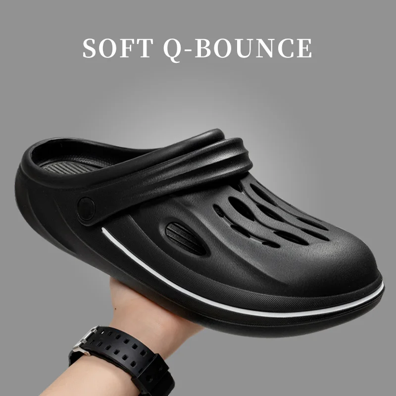 Cave shoes for women in summer, new anti slip, wear-resistant, thickened outdoor beach casual shoes, slippers for men