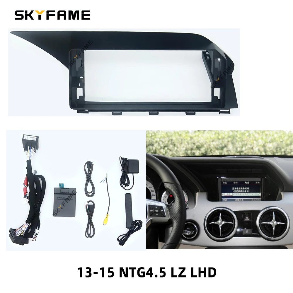 

SKYFAME Car 12.3 Inch Frame Fascia Adapter Canbus Box Android Radio Dash Fitting Panel Kit For Benz GLK X204