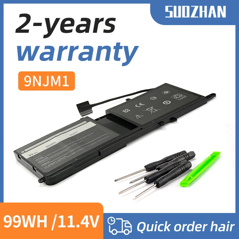 SUOZHAN bateria do portátil for DELL Alienware 15 R3 R4 17 R4 R5 série P31E P69F 44T2R HF250 MG2YH, 9NJM1, 8684mAh, 11.4V, 99WH