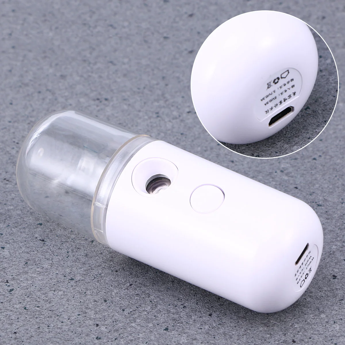 

Portable Facial Steamer Hydrating Instrument Nano Mist Cooler Skin Care Face Sprayer ABS Material USB Charging Mini Size Deep