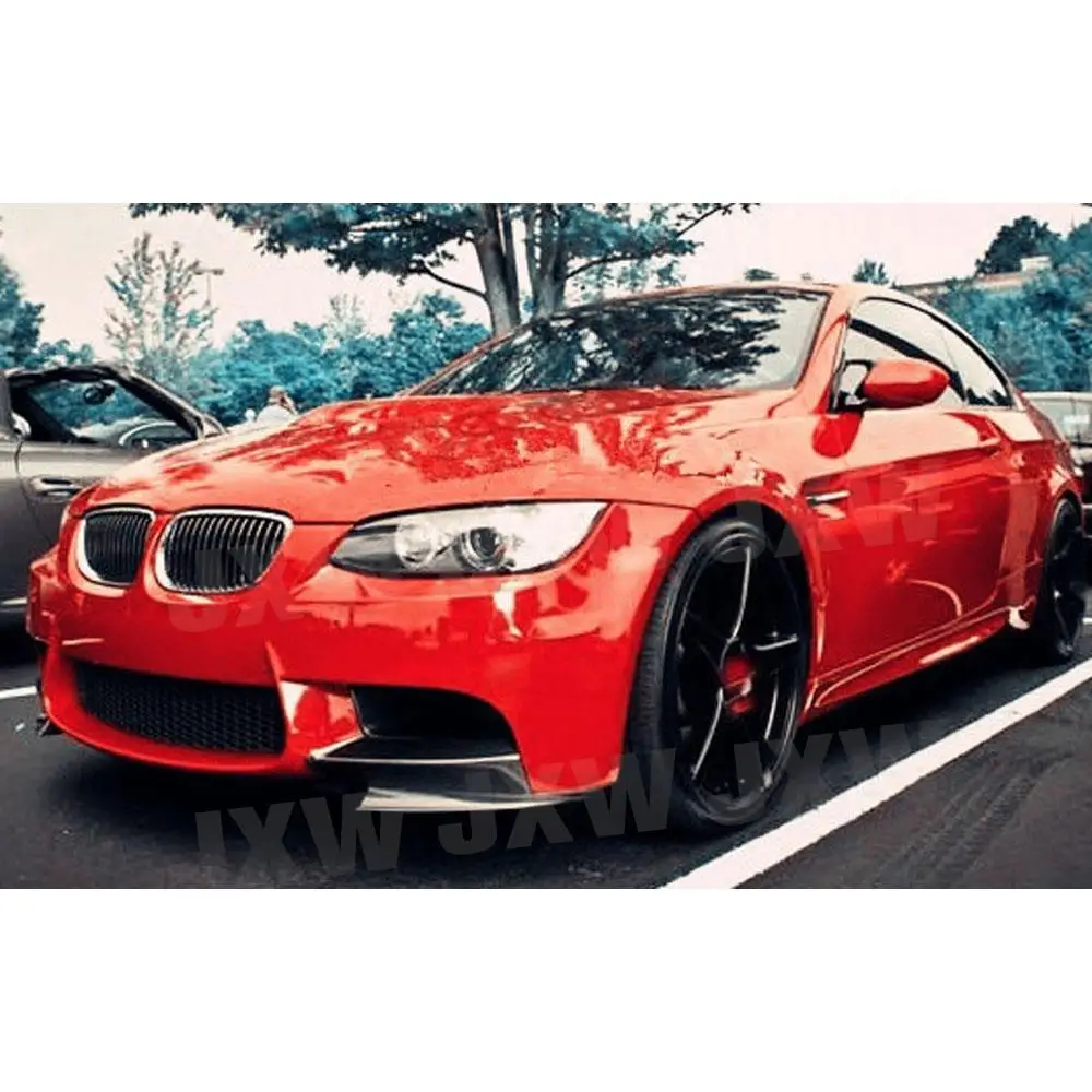 

JCHEY передний бампер из углеродного волокна, разветвители для губ, клапаны, чашки для BMW 3 серии E90 E92 E93 M3 2007-2013 FRP