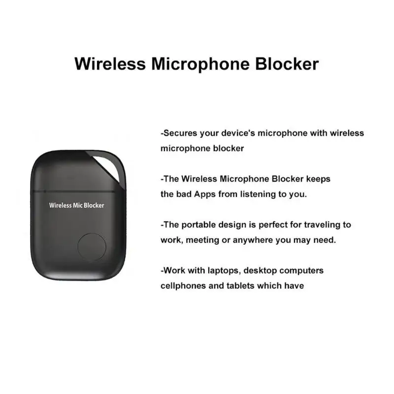 Wireless Microphone Blocker Signal Disruptor Protect Privacy Against Recording Devices Keep Conversation Safe