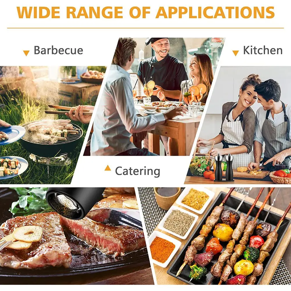 

AT21-1 шт. Кухонные инструменты Мельница для перца из бука с механизмом, твердые и прочные мельницы для соли, 6-дюймовые