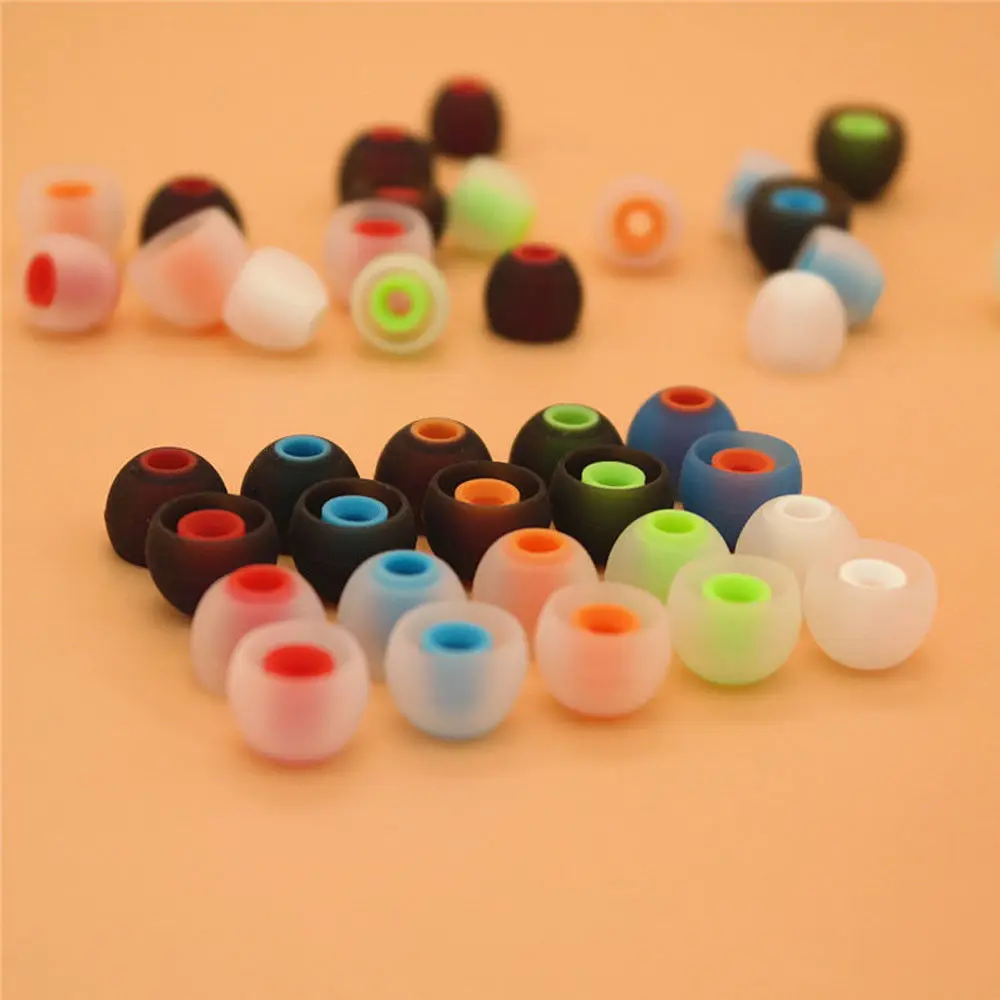 12pcs 3.8mm Universal Replacement Headphone Earbuds Ear pads cushion In-ear Earphone Silicone Ear Tips