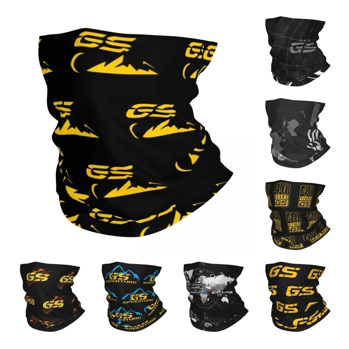 

GS 40 Years Bandana Neck Cover Printed Ride Motorcycle Mask Scarf Multifunctional Headwear Hiking for Men Women Adult Winter