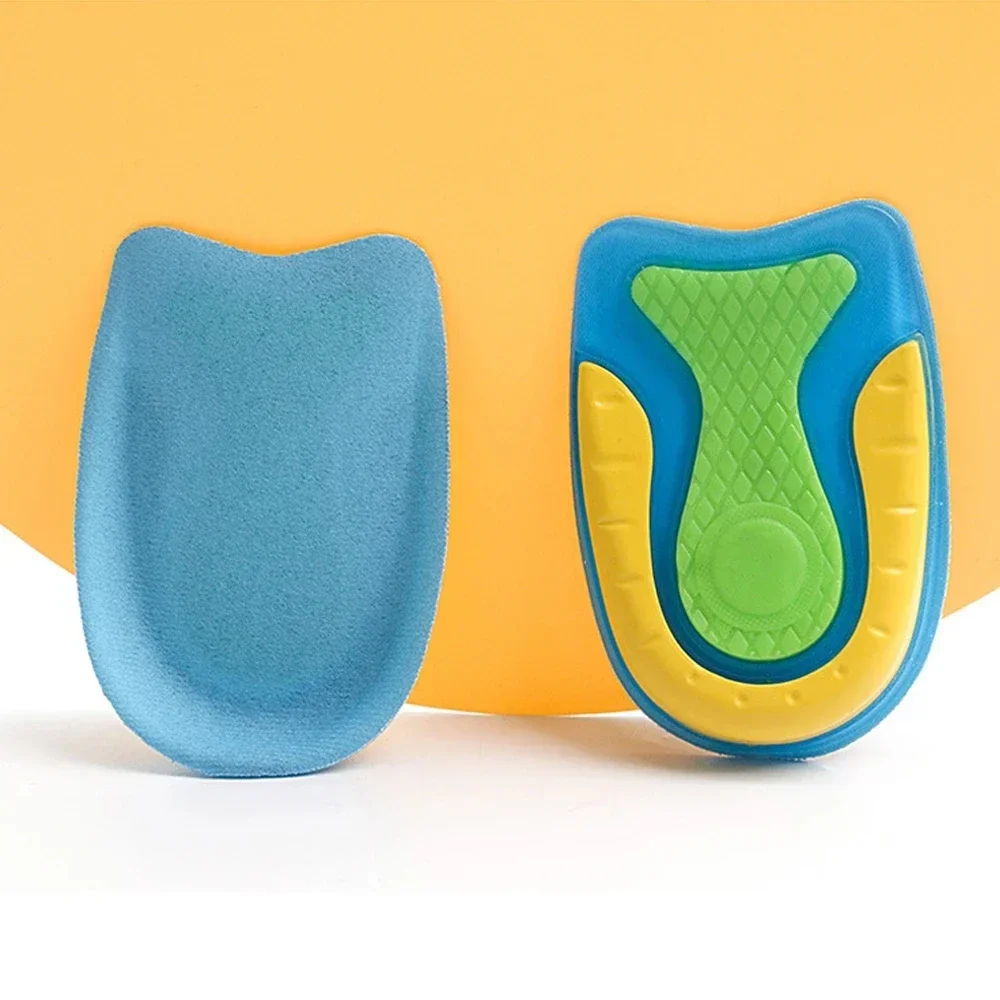 Silicone Gel Insoles for Heel Spurs Fascitis Plantar Pain Relief Treatment Inserts Heel Cup Cushion Height Increase Shoe Insoles image 6