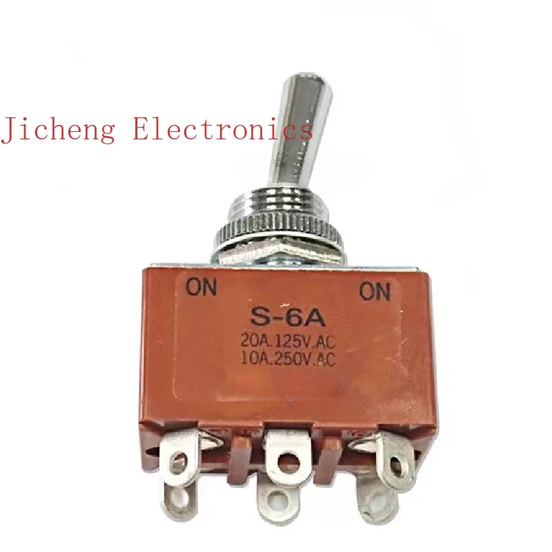 

10 шт. S-6A кнопочный переключатель 6 контактов 2 шестерни тумблер встряхивающейся головки мощность 10A250V апертура 12 мм