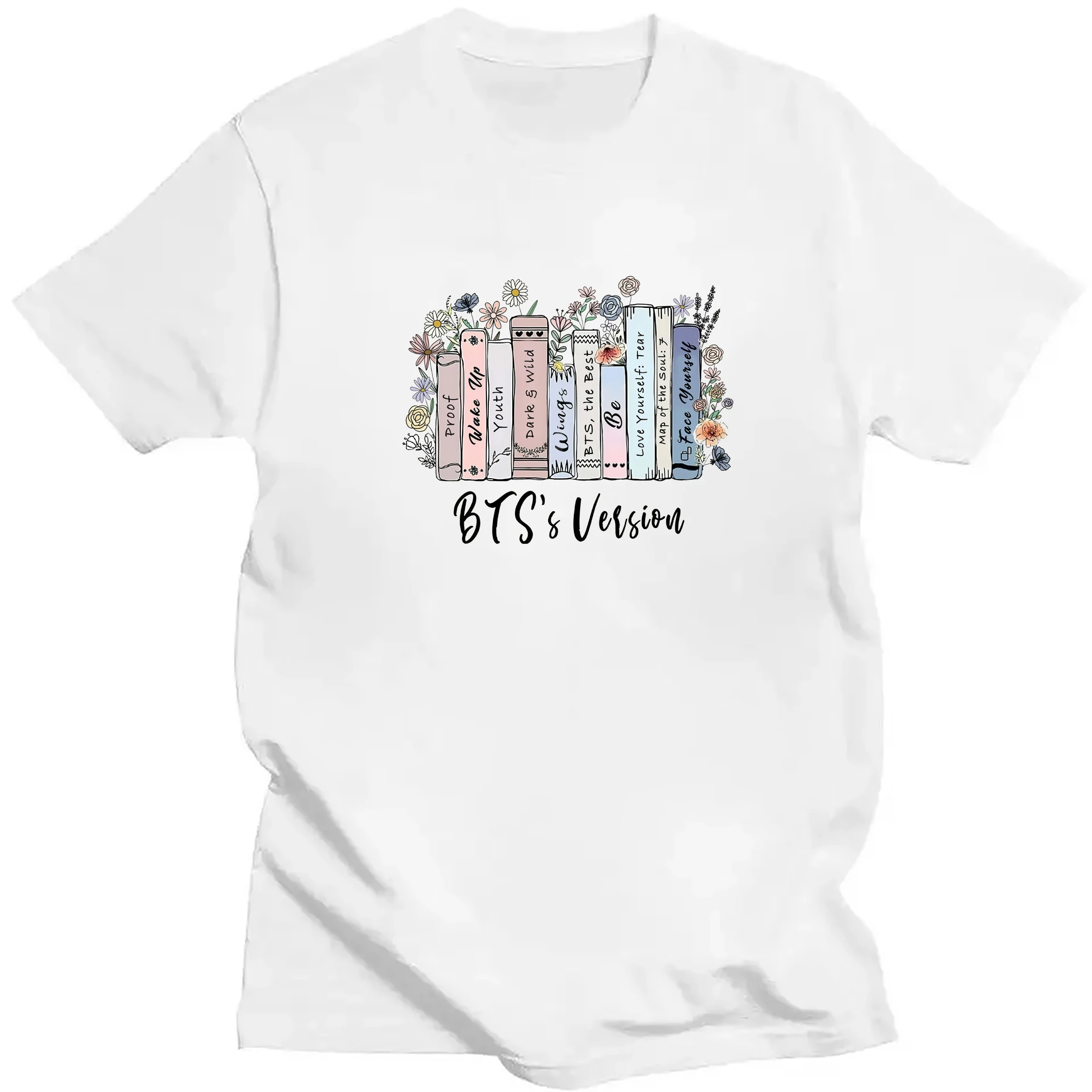 Vintage Korean Pop Group Albums Shirt K-POP Version Shirt Army Shirt Women's Pop Music T-shirt Korean pop shirt Jin Army Shirt