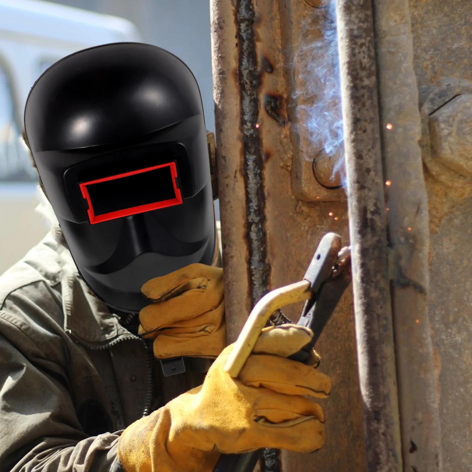 

Handheld Welding Face Mask Shield for Electric Arc Grinding Protection Reusable Safety Gear with Comfort Grip