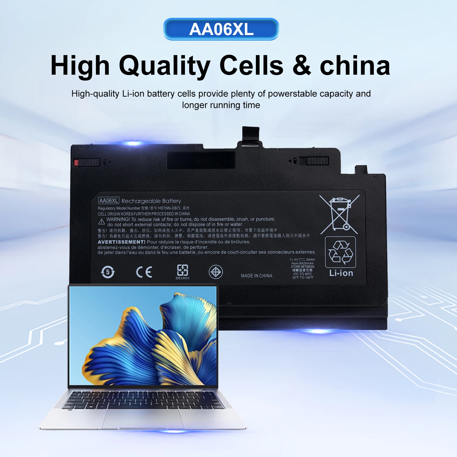 

AA06XL Laptop BatteryFor HP ZBook 17 Laptop Battery G4 G4-1JA88AW G4-1RQ78EA G4-Y3J82AV HSTNN-DB7L +24-Month warranty
