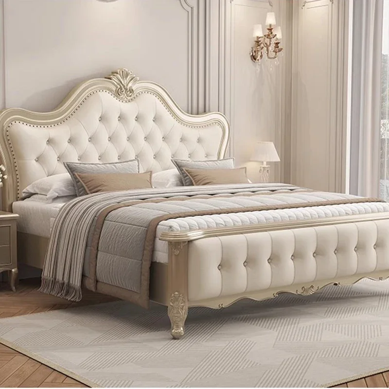 سرير الأميرة الجلدي لغرفة النوم، كبسولة واحدة حديثة، سرير متعدد الوظائف، أثاث جناح صالة موبليس للنوم العائم #2