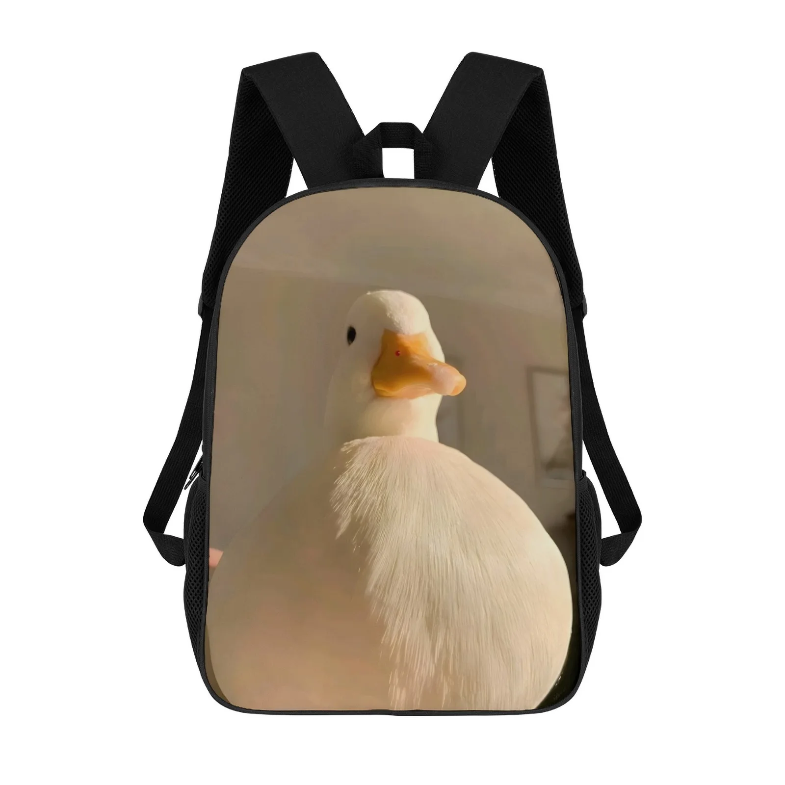 

white duck School Bag Printed Book Bag Teenage School Backpacks 17 Inch School Backpack Bag