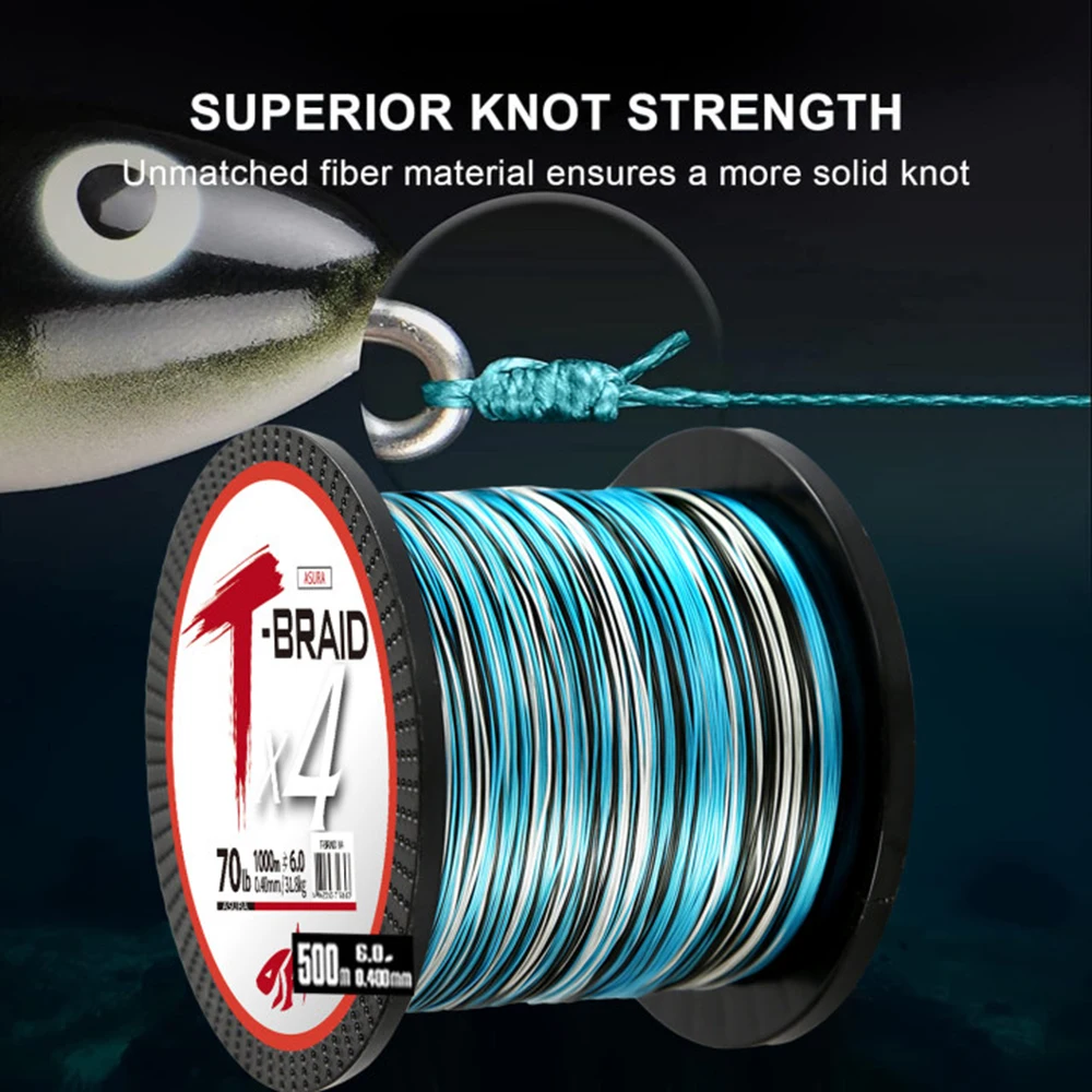 THORNSLINE Braided Fishing Line 4 Strands 3000M Multifilament Line 1000M 45LB PE Strong 4 Weaves Japanese Braided Fishing Lines