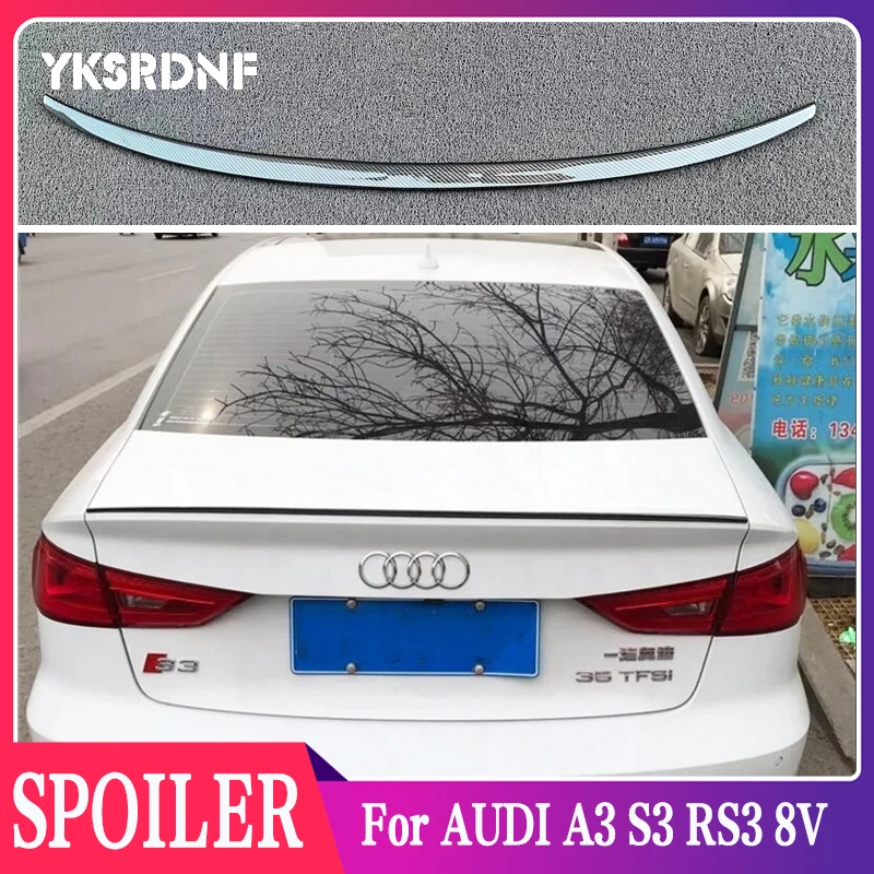 

Задний спойлер из углеродного волокна для AUDI A3 S3 RS3 8V Limousine Sedan S Style 2013-2020