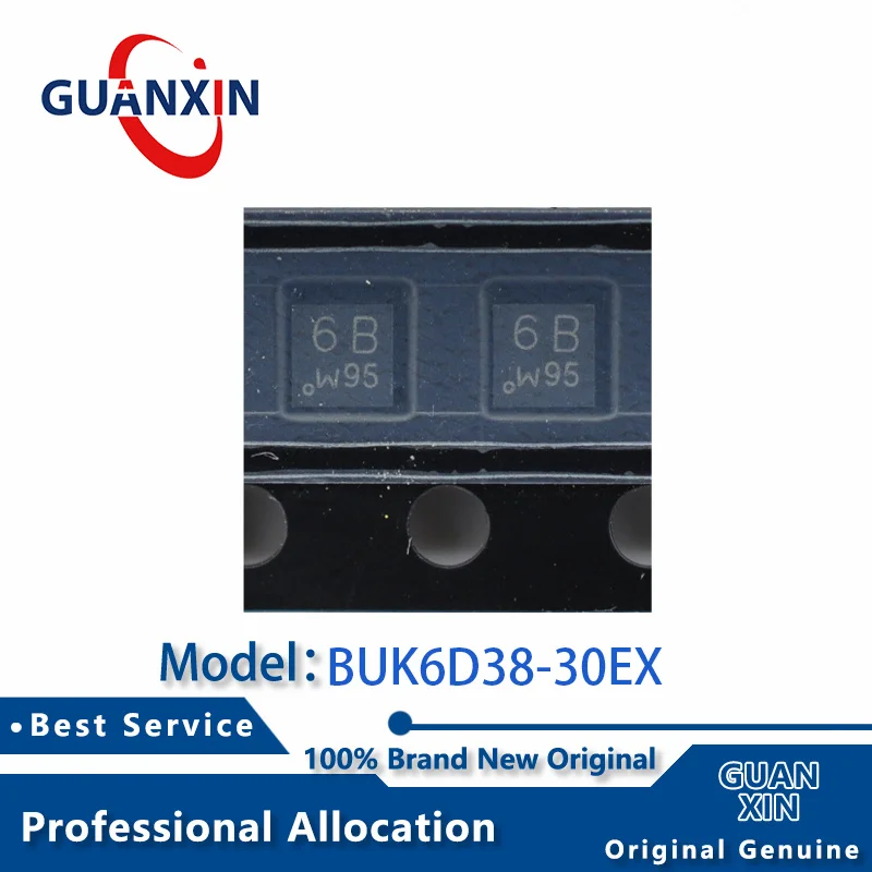 

100% New BUK6D38-30EX DFN2020MD-6 Marking 6B BUK6D38-30