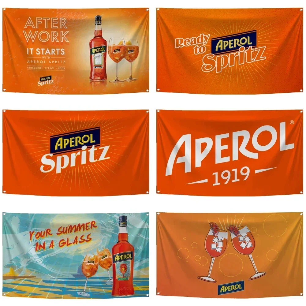 2×3ft 3×5ft Aperols Flag Polyester Digital Printed Beer Banner Tapestry Curtain For Decor B