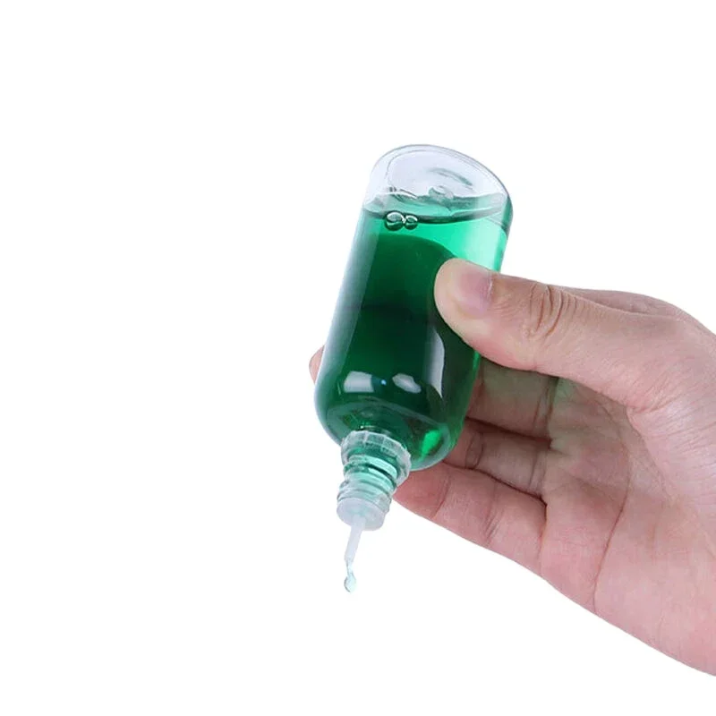 Flacon compte-gouttes vide en plastique PET transparent, bouteille d'échantillon, distributeur de liquide pour les yeux, conteneurs rechargeables, 3/5/10/15/20/30/50/100ml, 5 pièces