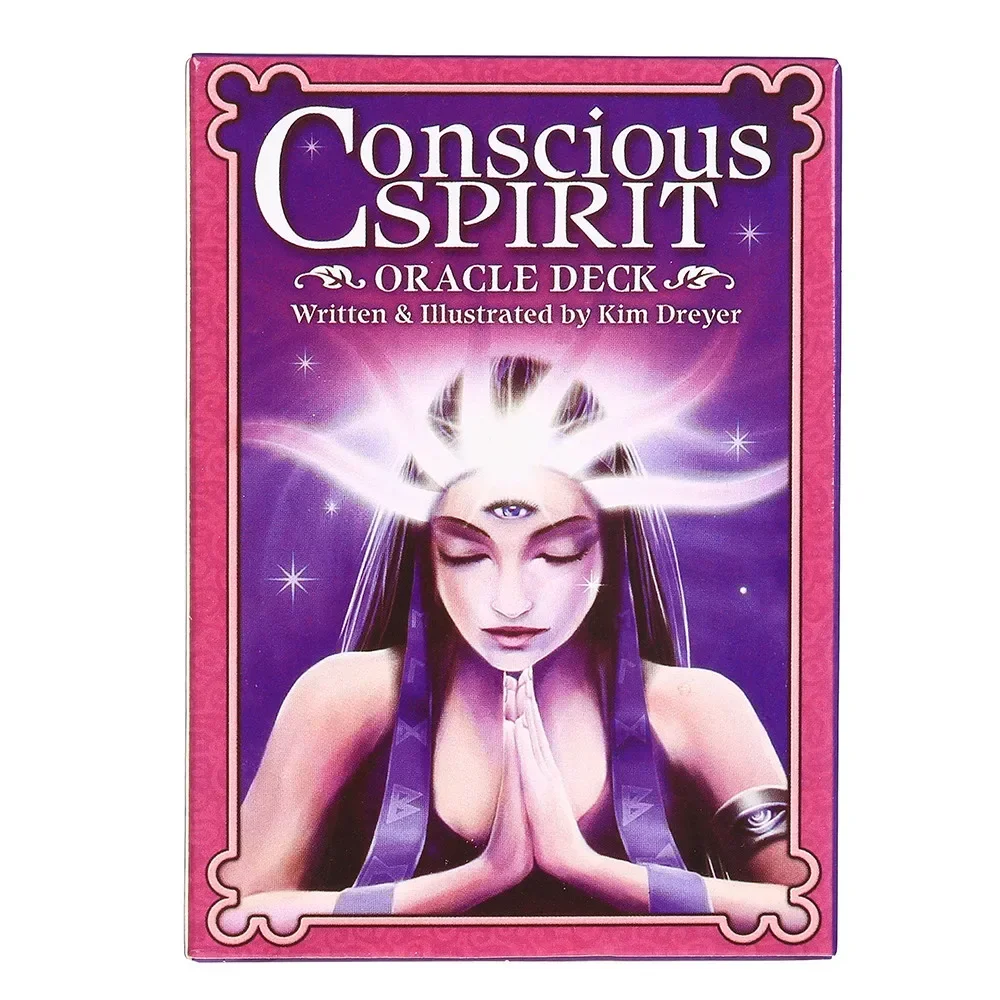 1Pcs Conscious Spirits Oracle Card A 45 Cards Durable Fashionable Party Fun Playing Card Tarot Card Deck Board Games