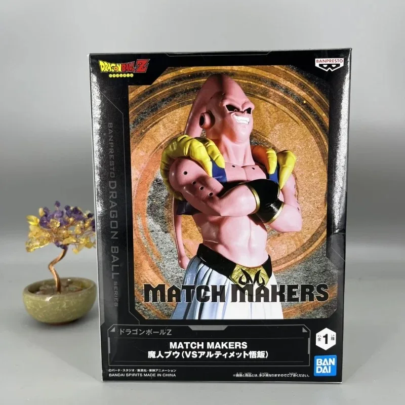 บันได ตุ๊กตาอะนิเมะดราก้อนบอล มาจินบูแอ็คชั่นฟิกเกอร์แมตช์เมคเกอร์คอลเลกชันตกแต่งของเล่นเด็กของขวัญเครื่องประดับของแท้