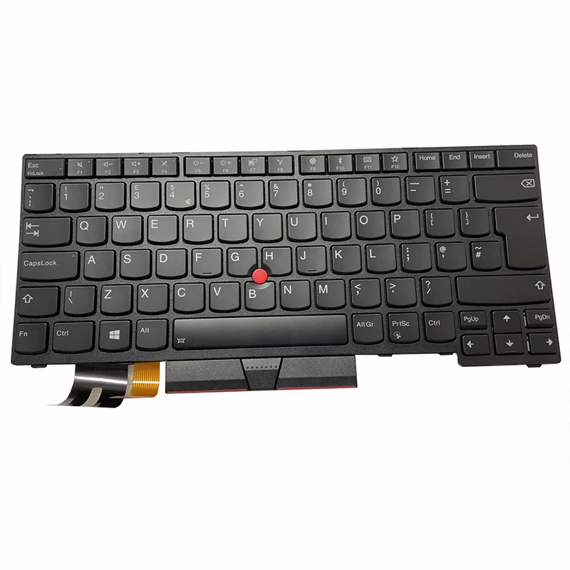 

New UK English Backlit Keyboard for Lenovo Thinkpad E480 E490 T480S L480 T490 T495 L380 L390 Yoga L490 P43s Laptop 01YP388