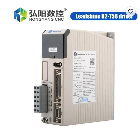 H2-758 Leadshine Cnc Machine Drive Driver H2 -758 758 Hybrid Servo Hbs Hbs 86hs85 Motor Set Nema34 863 Hbs758s