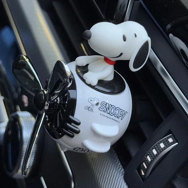 Cute Snoopy Anime Car Air Freshener Aromatherapy Fragrance Piece Car Air Outlet Decoration Perfume Clip Decor Accessories - view 4