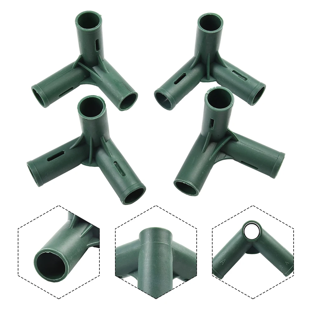 8pcs Greenhouse Frame Joint Connector 19mm Heavy Duty Pipe Frame Awning Bracket  For Flower Stands Greenhouse Bracket