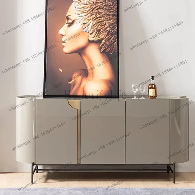 

Minimalist light luxury door cabinet Modern simple Italian dining side home decoration cabinet