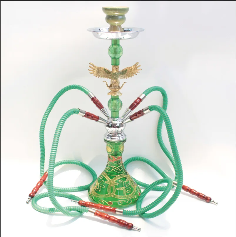 

Four Tubes Hookah Shisha Water Pipe Glass Made Water Pipes Shisha Hookah Double Tubes For Bar Party Share With Friends