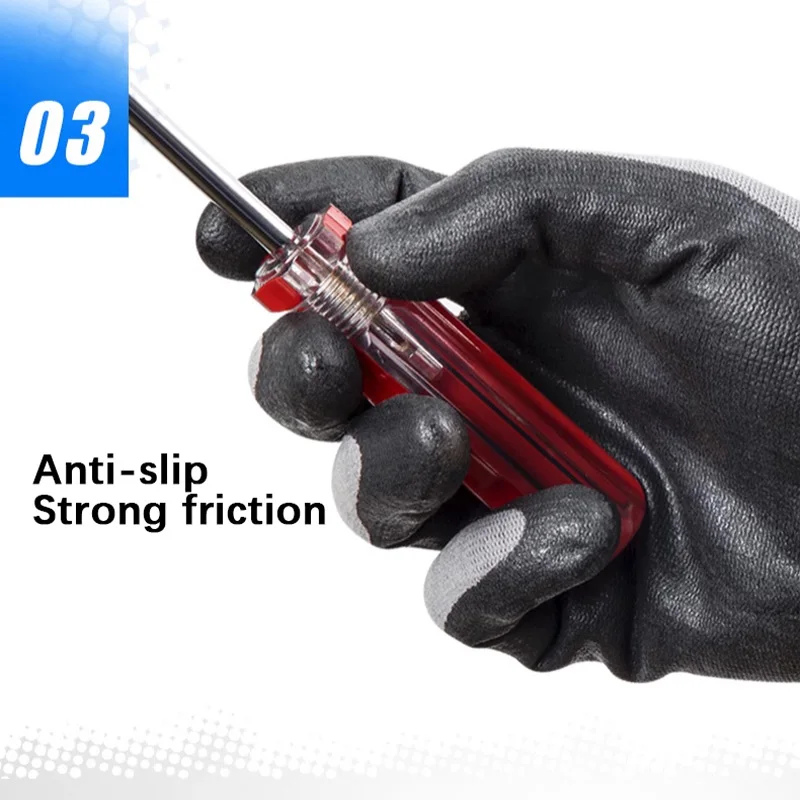 3M Protective Gloves Wear-resistant and non-slip Work Gloves Nitrile Coated Industrial Gloves Safety Protection image 6