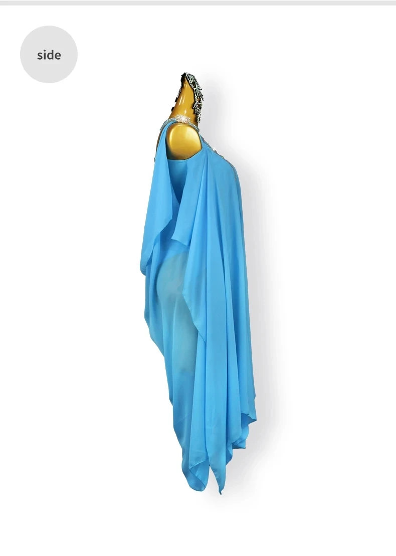 Lateinamerikanisches Tanzkleid, Wettbewerbskleidung, langes Kleid, Damenoutfit, Damen-Ballkleid, Tanzbekleidung für Partys, Mädchen, Sport, sexy Abendkleidung. – Detail 9