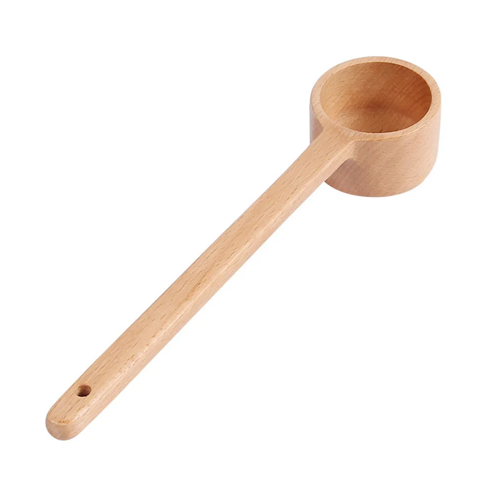 

Wooden Coffee Scoop Long Handle Spoon for Beans Powder Eco Friendly Kitchen Accessories Gift Idea Measurer Storage