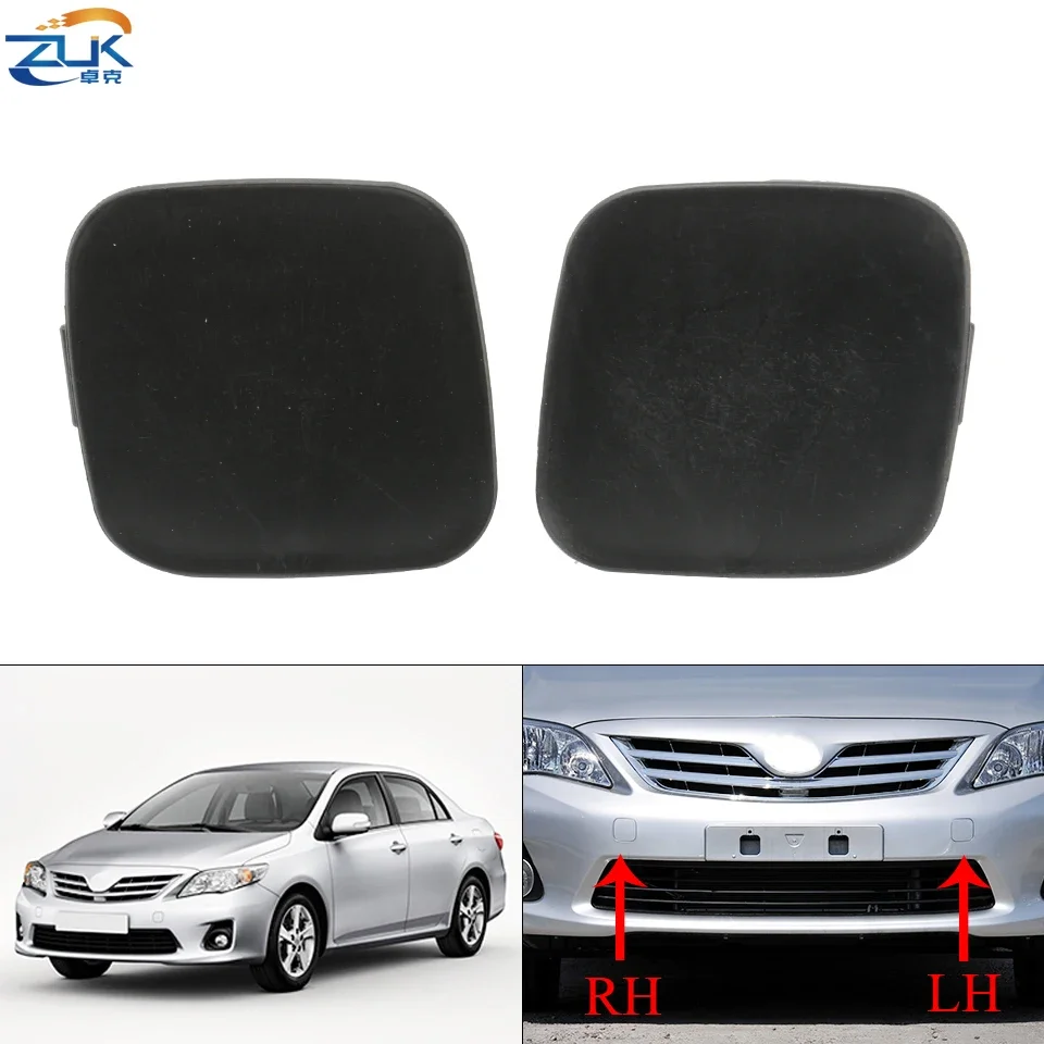 ZUK Front Bumper Towing Hook Cover Lid Unpainted Trailer Cap Shell For Toyota Corolla Altis Sedan E150 2010 2011 2012 2013