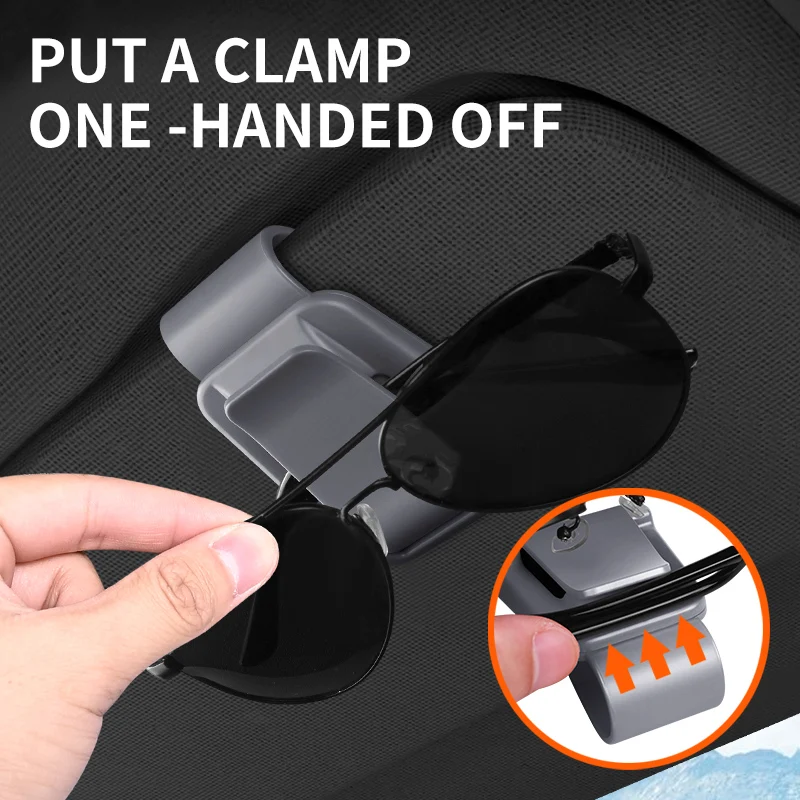 سيارة الشمس قناع نظارات حامل بطاقة تذكرة حامل مقاطع تخزين مستقرة النظارات شماعات توفير المساحة العالمي النظارات الشمسية قوس