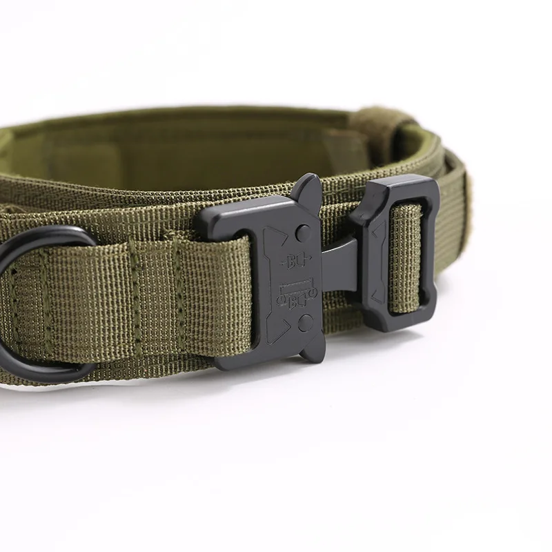 Durable Heavy duty Tactical Dog Collar Camouflage Training  Military Dog Collar for German Shepard Medium Large Dogs Collars