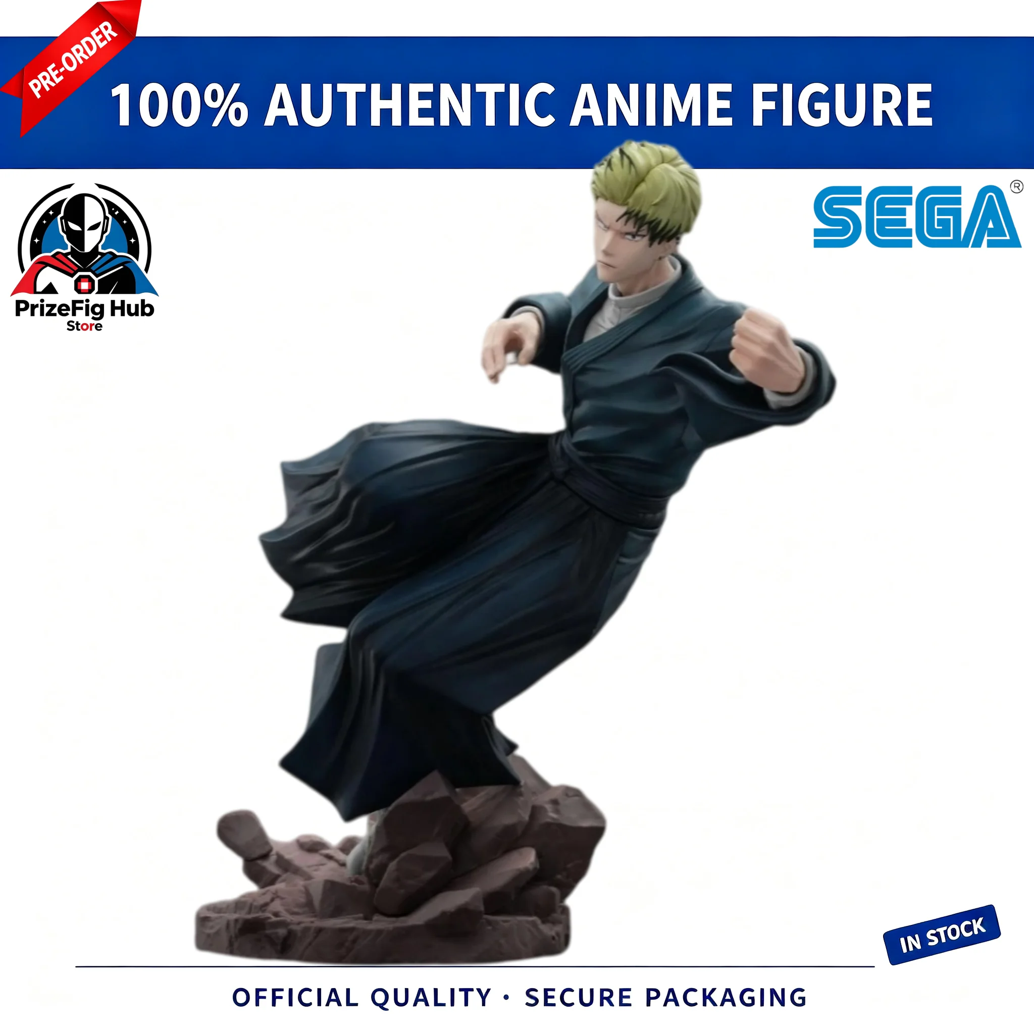 « Statue en PVC de 21 cm de Zenin Naoya, personnage de Jujutsu Kaisen, de la collection authentique Sega Luminasta, en précommande, sortie en janvier 2027 »