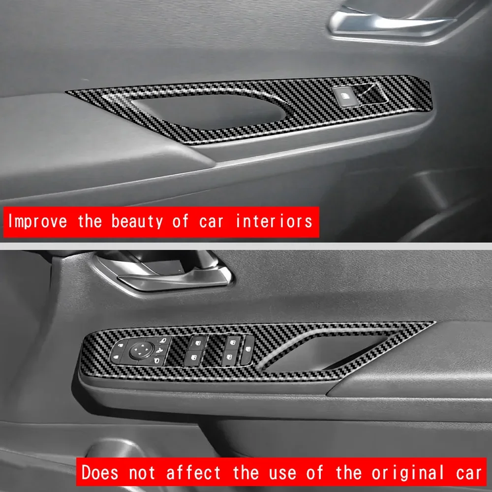 

For Nissan SERENA C28 2022 2023 Piano Black Interior Car Armrest Window Switch Lift Cover Trims Auto Styling Accessories