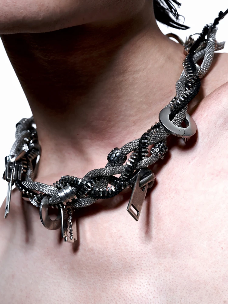 

Stack Wear Necklace Cyberpunk Style For Women Men's Jewelry Accessories Party Gifts