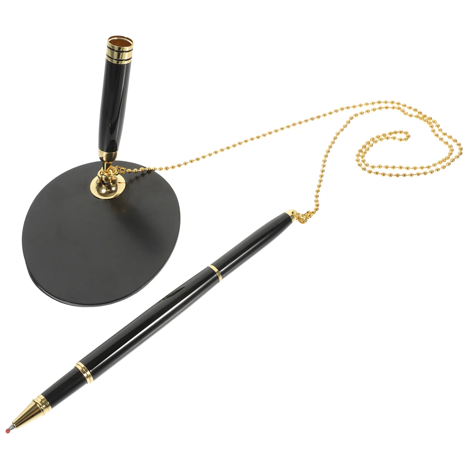 

Desktop Stainless Steel Business Ballpoint Multi-Function Writing Instrument Office Signature Pen For Bank Hotel Guest Book