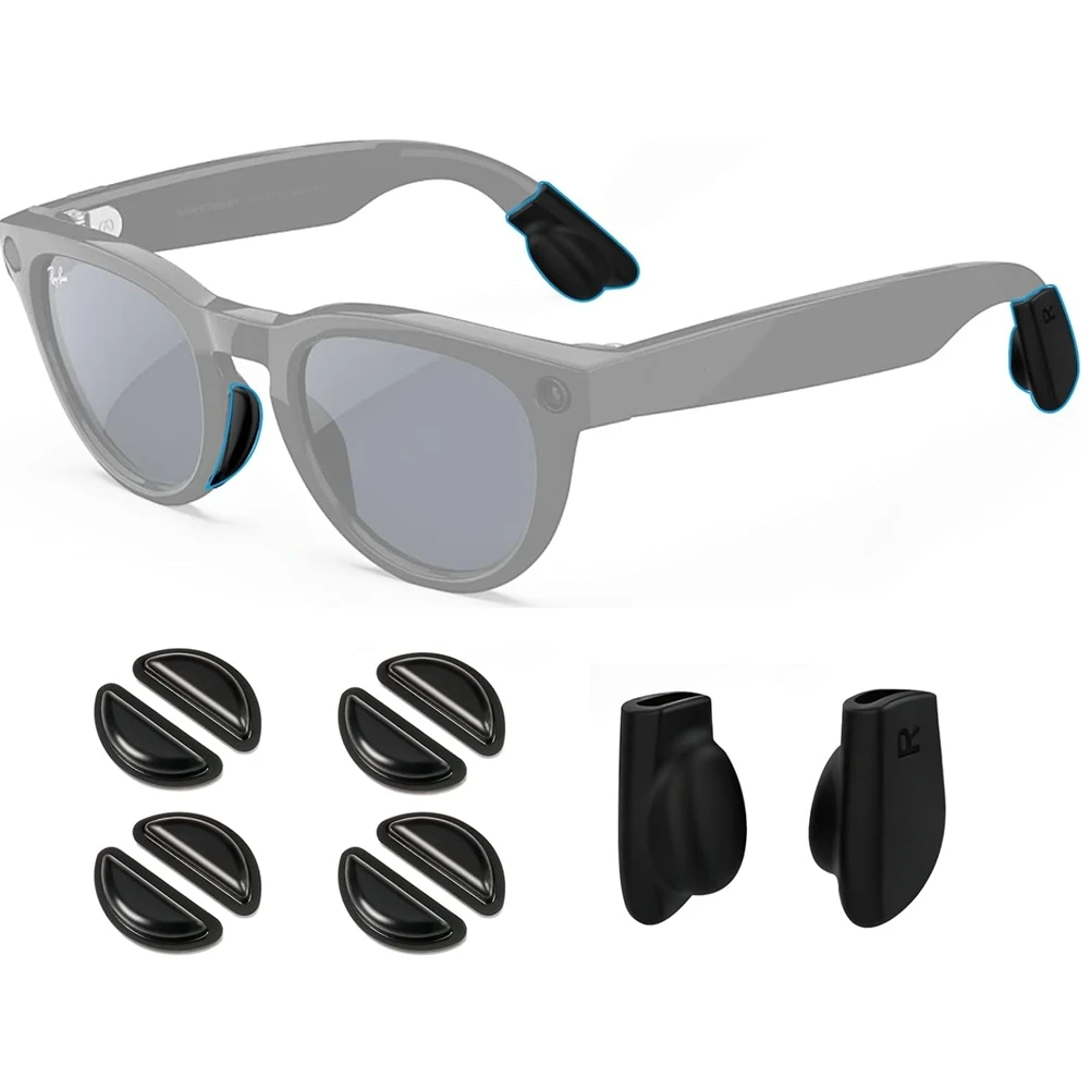 A013 Anti-Slip Set:1PAIR Ear Grips & 4 PAIR Nose Pads Compatible for Meta /Skyler/Headliner/Gen 2