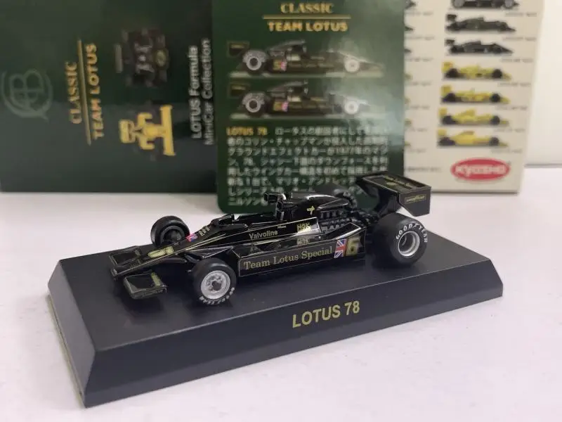 1:64 KYOSHO  Lotus 78  #6  #5 1977 F1  Collection of die-casting alloy car model ornaments